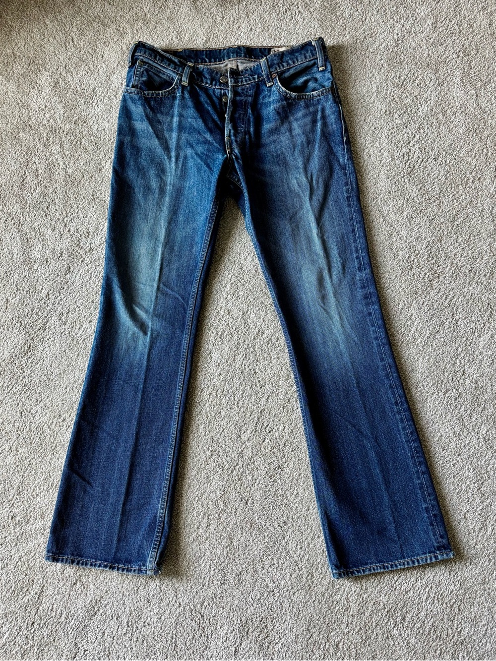 Hollister Boomer Mens Low Rise slim boot Denim Jeans. 32x32